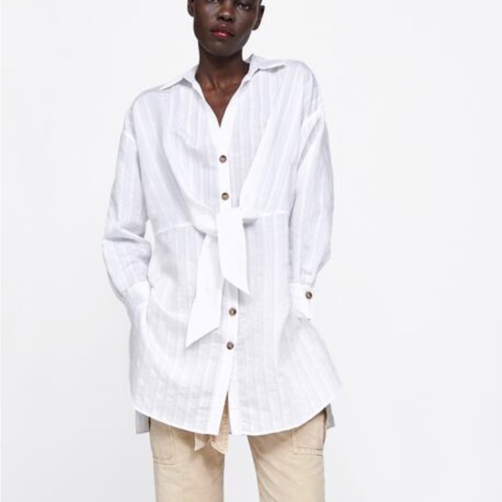 White striped tunic